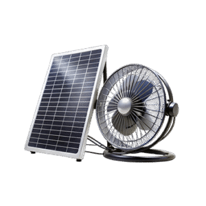 Solar Panel with DC Fan Kit